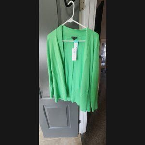 Lety Me Green Sweater Cardigan Size Large